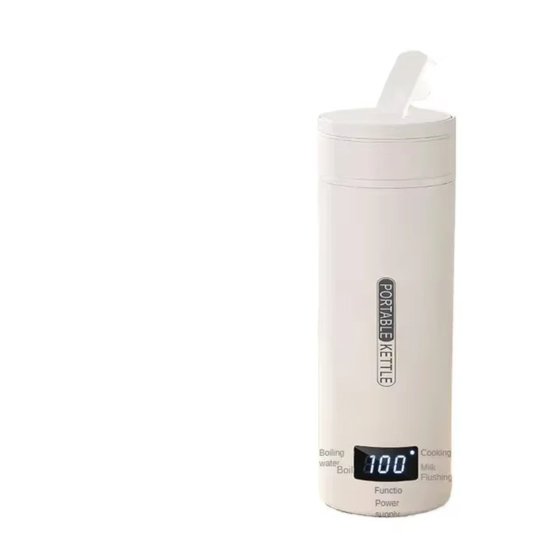 500ML Electric Kettles Portable Tea Coffee Kettle Travel Boil Water Thermal Cup Anti-Scald Water Bottle English Menu